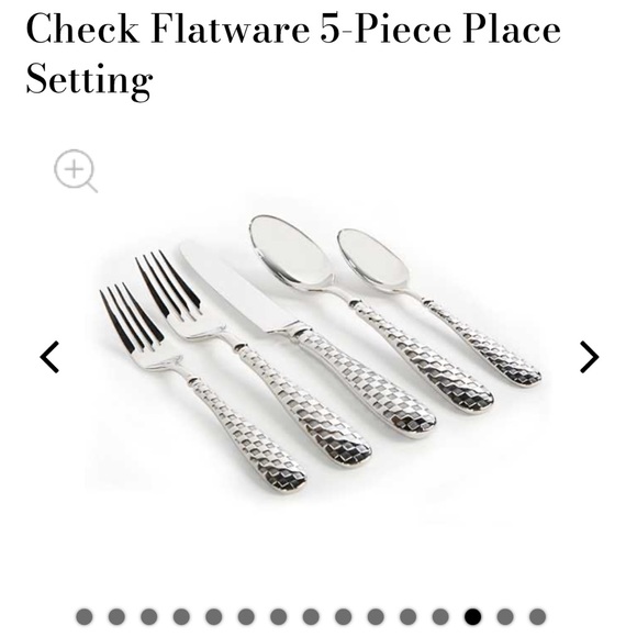 Mackenzie Childs Check Flatware 5-Piece Place Setting - Picture 1 of 2